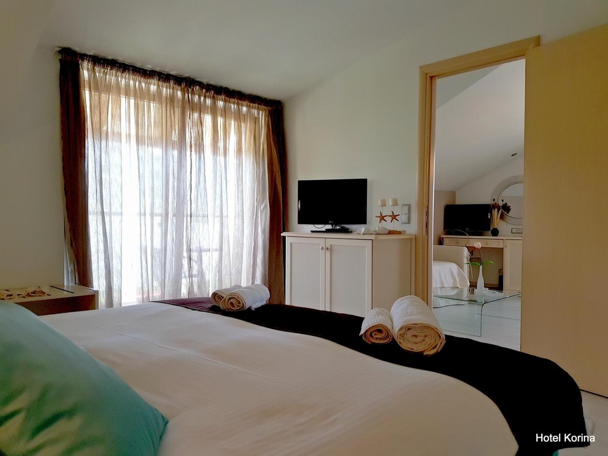 Korina Hotel Szkála Potamiász Szoba fotó