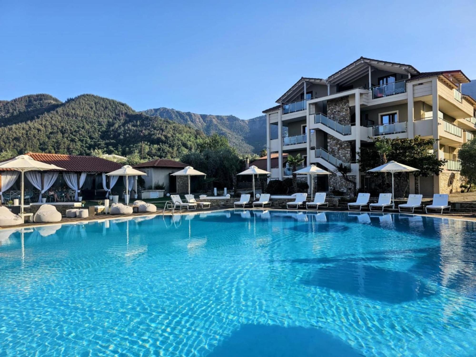Korina Hotel Szkála Potamiász Kültér fotó